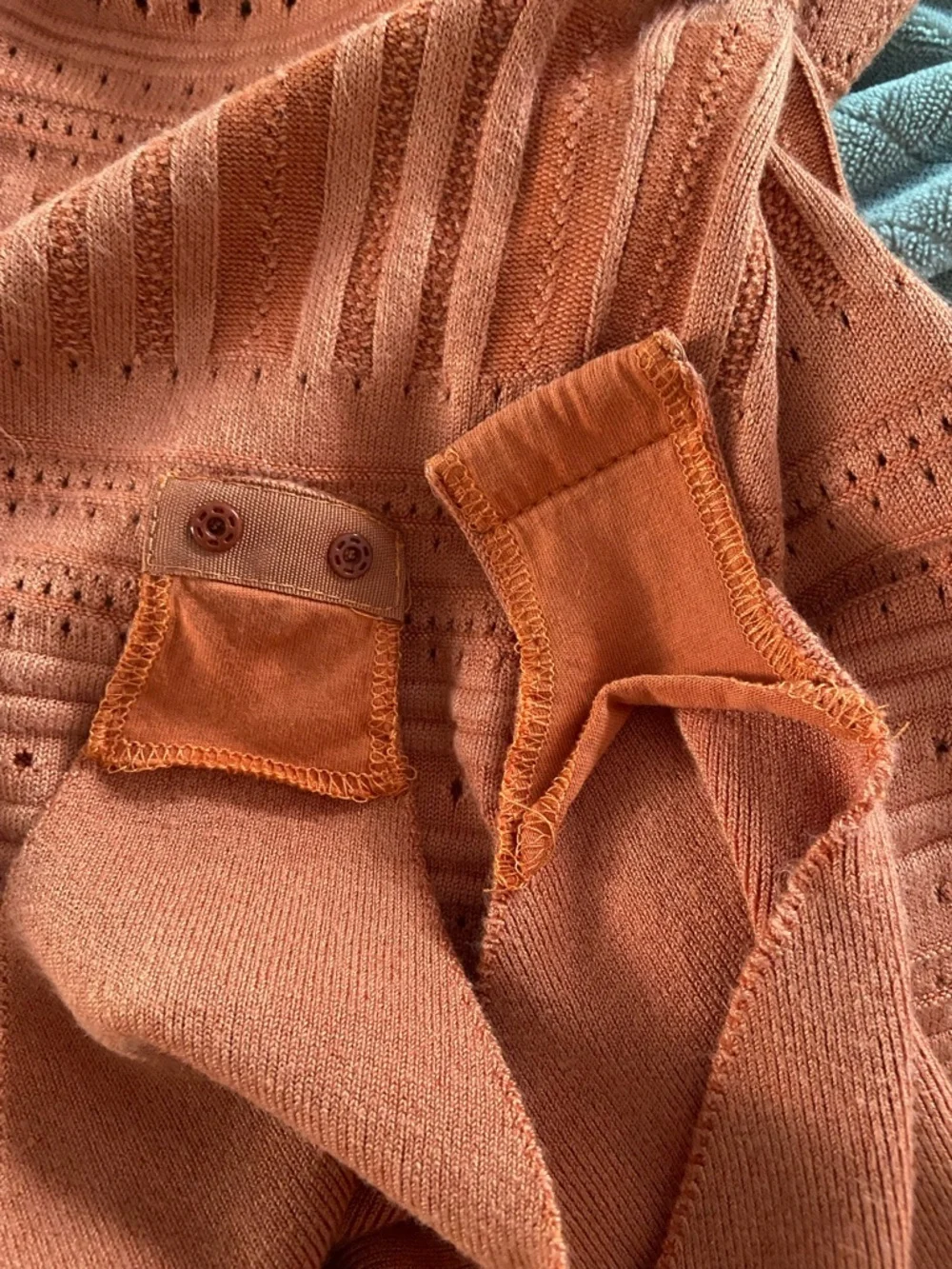 Free People Intimately Womens Coral Pointelle Me About It Mock Neck Bodysuit L